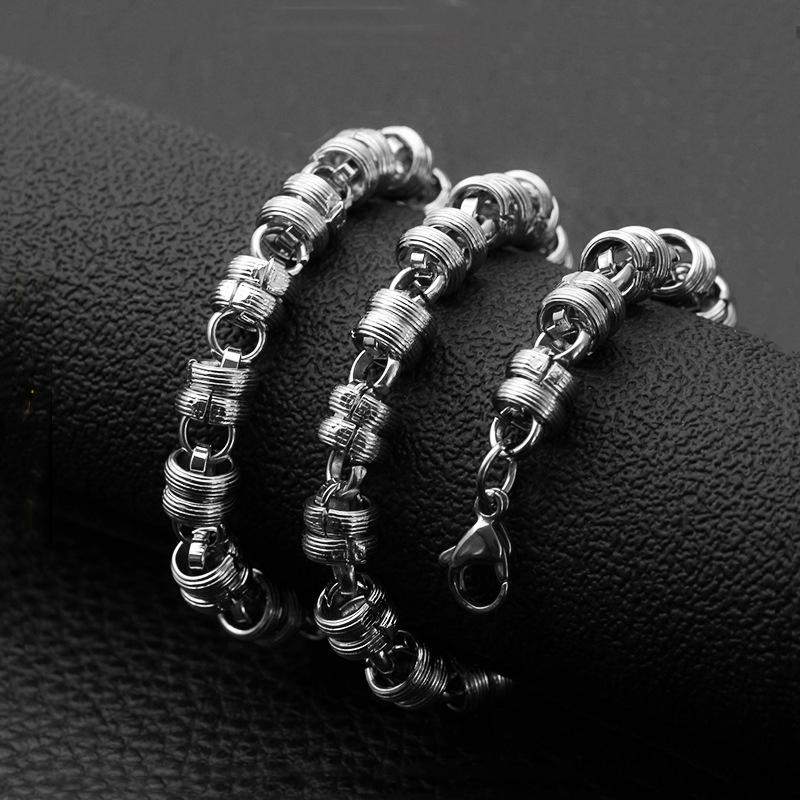 

Fashion steel color men's chain simple popular wild sweater chain hot sale
