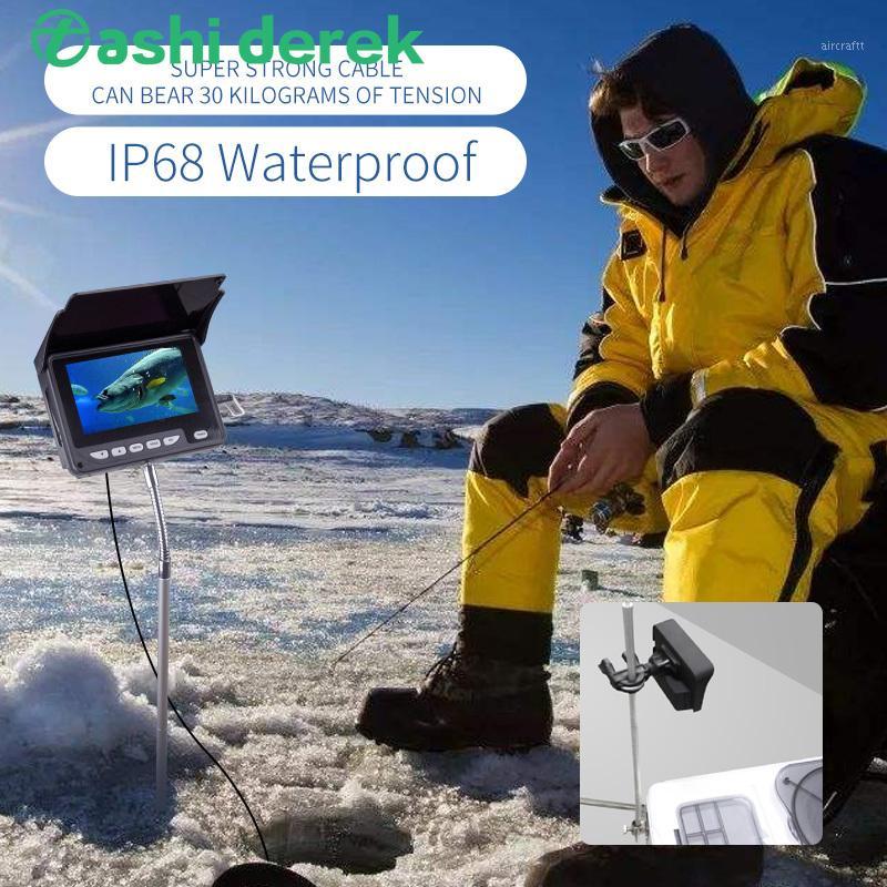 

F05C 120 wide viewing angle HD display 1200TVL ice fishing camera with sun-visor 8 infrared lights 8500mAh battery fish finder1