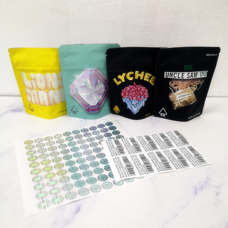 

New 3.5g Mylar Bags COOKIES California SF EMERALD CUT Lions Mane Lychee Uncle Sam OG Packaging Bags 420 Dry Herb Flowers