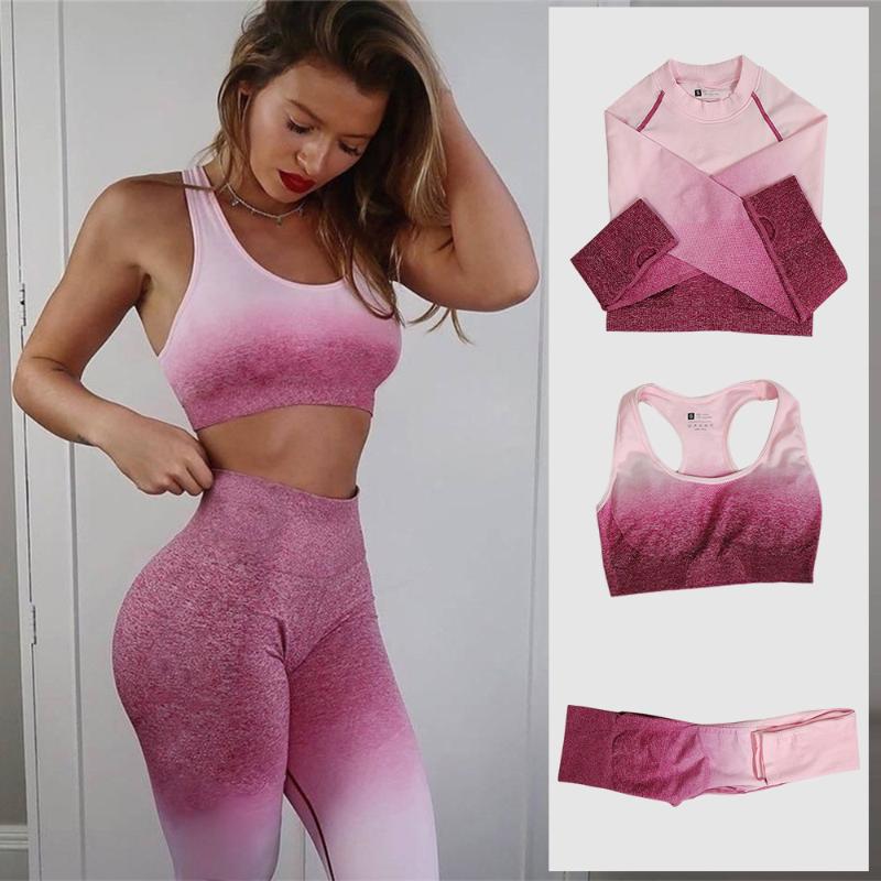 

Gym Seamless Set Fitness Clothing Suit Workout Yoga Set Women Sportswear Sport Outfit For Woman Tie dye Sports Suits, Bra pants orange