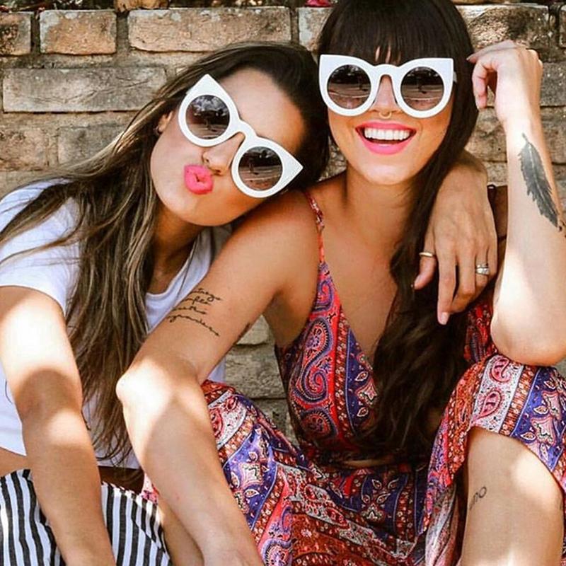 

Fashion Cat Eye Sunglasses Oversized Ladies Women Brand Designer Vintage Big Frame Gradient Sun Glasses Female Goggle Eyewear