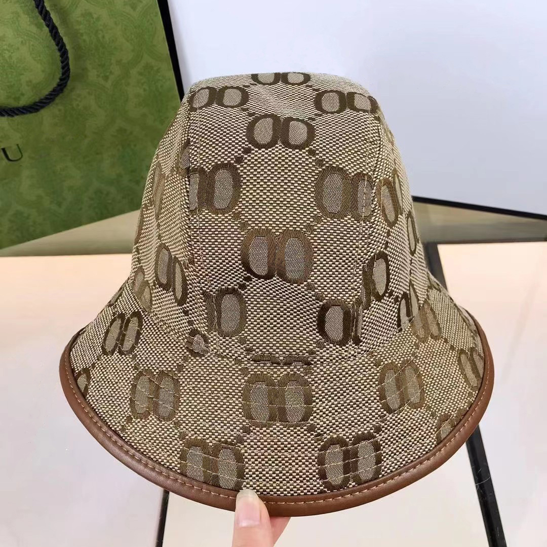

Bucket hats designer Bucket Hat luxury fashion sun visor classic two letter Beach cap outdoor travel caps good, Brown