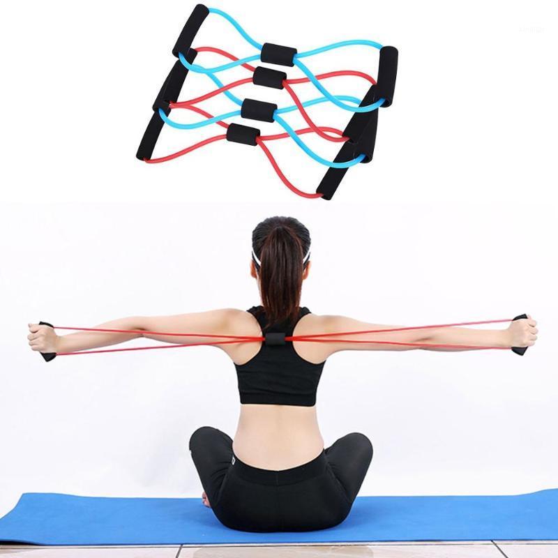 

8 Shaped Fitness Elastic Bands Loop Pull Rope Sports Rubber Band Tension Chest Harness Expander Band Yoga Pilates Fitness Belt1