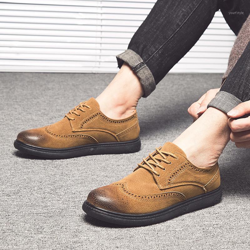 

Mens Oxfords Leather Basic Dress Formal Brogue Shoes Man Fashion Classic Europe Luxury Gentry Style Best Sellers New Promotion1, Dc66-3