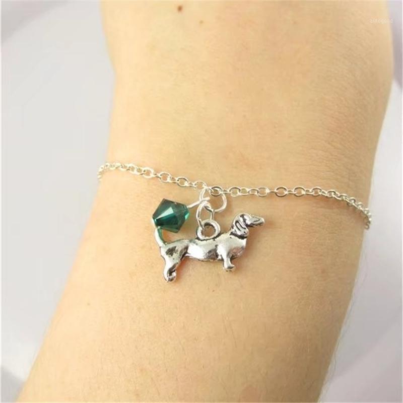 

Charm Bracelets Dachshund Bracelet Jewelry, Dog Bracelet, Gift, Birthstone, Charm1