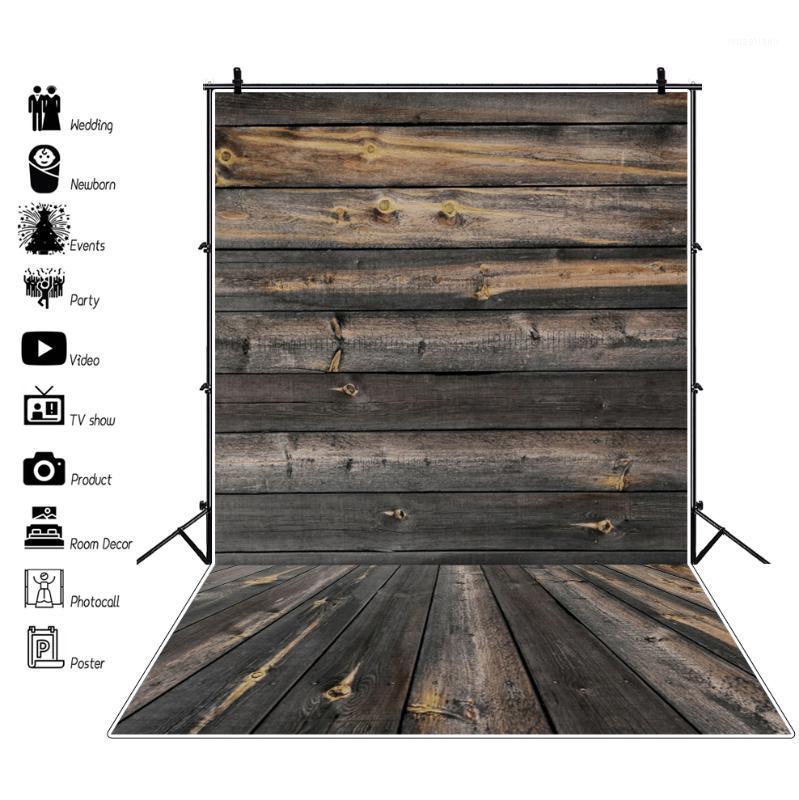 

Laeacco Vinyl Backgrounds Old Dark Wooden Board Planks Texture Floor Baby Child Portrait Photo Backdrops Photocall Photo Studio1