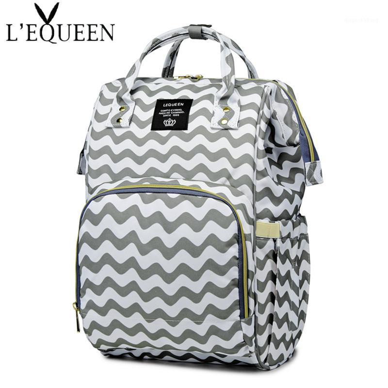 

LEQUEEN Baby Care Organizer Diaper Bag Backpack For Mummy Maternity Bag For Stroller Large Capacity Baby Nappy1, Stripe