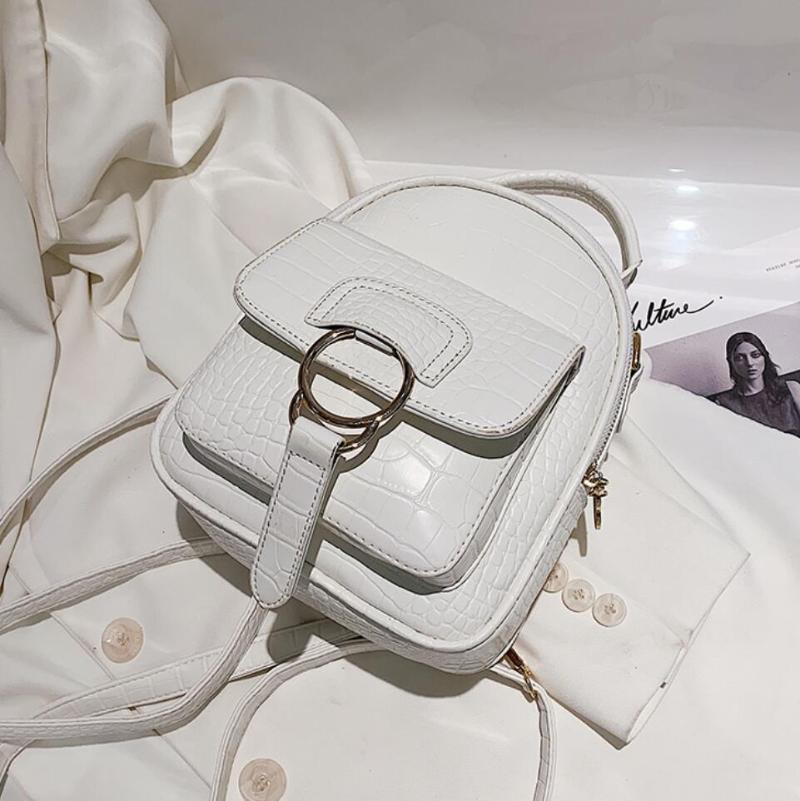 

Crocodile pattern Tote bag 2021 New High-quality PU Leather Women's Designer Handbag Travel Shoulder Messenger Bag Rucksack, Black