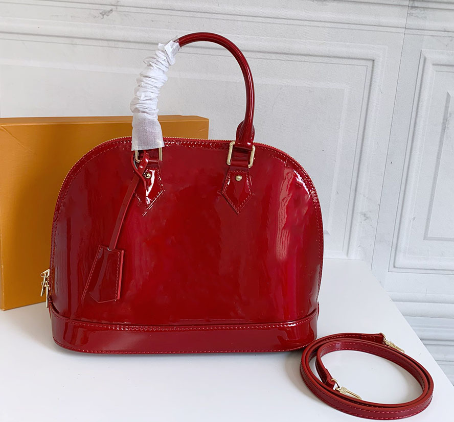 

Classic Women bag Original Brand Fashion purse Tote Miroir Empreinte Patent leather handbag