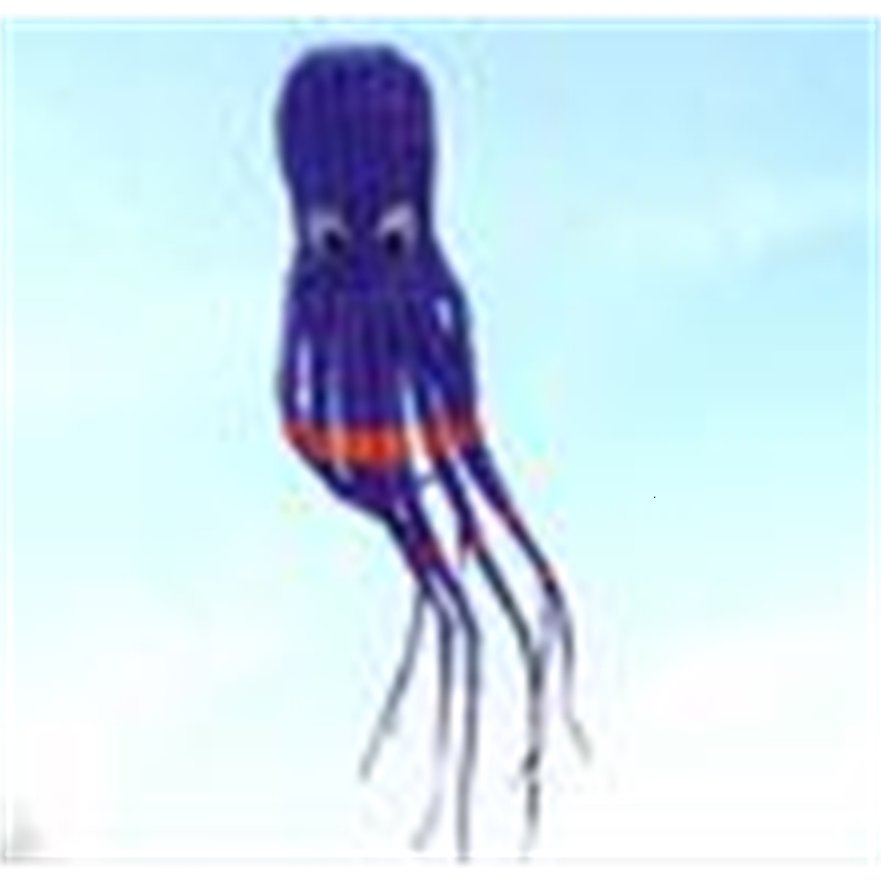 

3D 26ft 8m single Line Stunt Parafoil Purple Octopus POWER Sport Kite outdoor toy A++