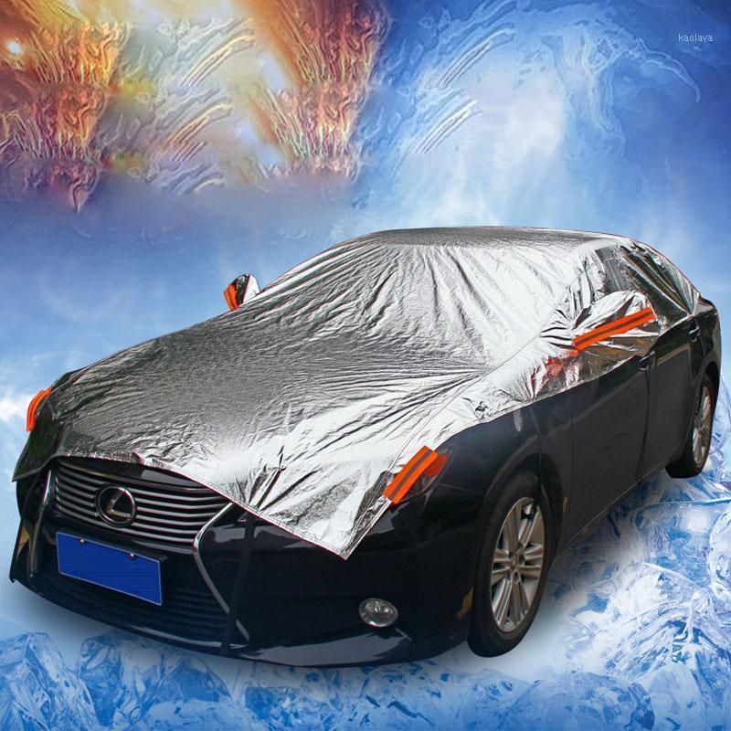 

Universal Aluminum Plus cottonWaterproof Size Ordinary MPV SUV Full Car Cover Sun Snow Dust Rain Resistant1