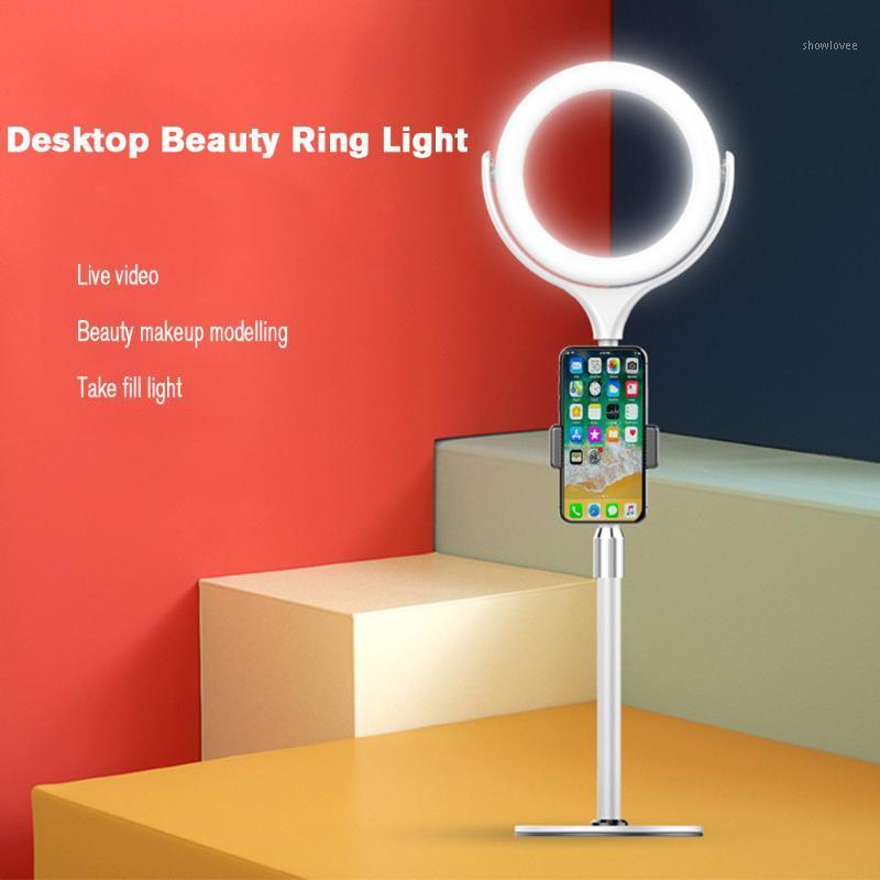 

8 inch Live ring light Photography LED Selfie Ring Light 20cm Desktop with Cell Phone Clamp For Makeup Video Live Studio1