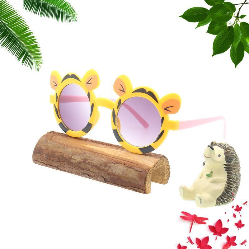 

Kids Round Sunglasses for Children Girl Boy Cute Tiger Design Lovely Baby Sun Glasses UV400 Eye Protection Eyewear for Age 2-101