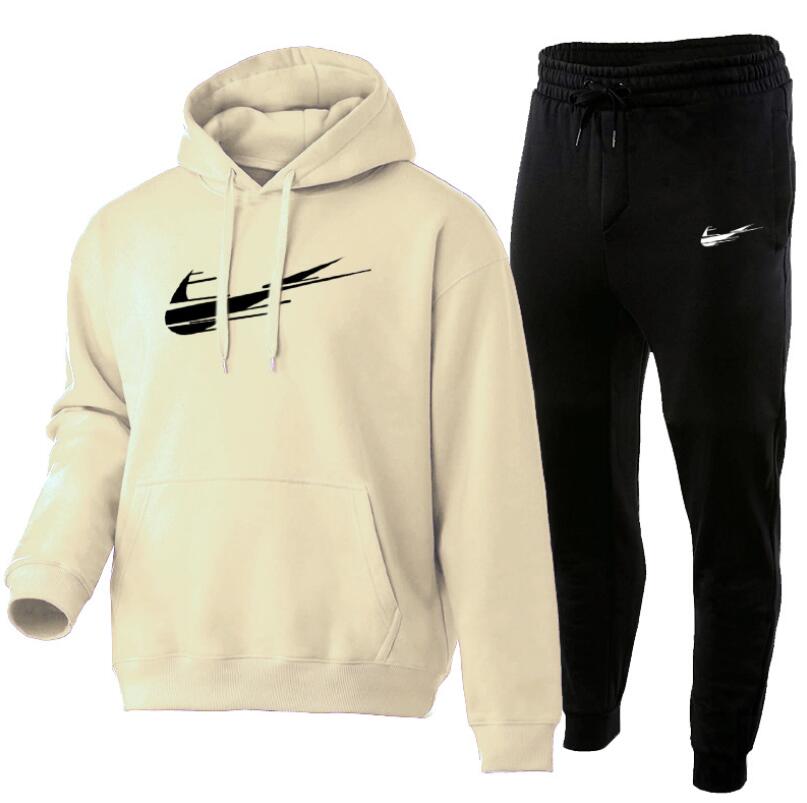 

New Autumn Men's Sets hoodies+Pants Harajuku Sport Suits Casual Men/Women Sweatshirts Tracksuit 2020 Brand Sportswear, Navy