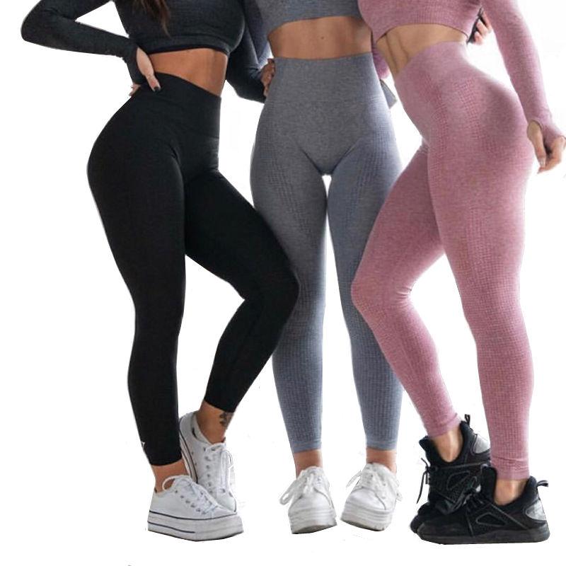 

Seamless Yoga Pants Women Sports Legging High Waist Fitness Jacquard Weave Running Pants Gym Sports CYF007, Cyf013