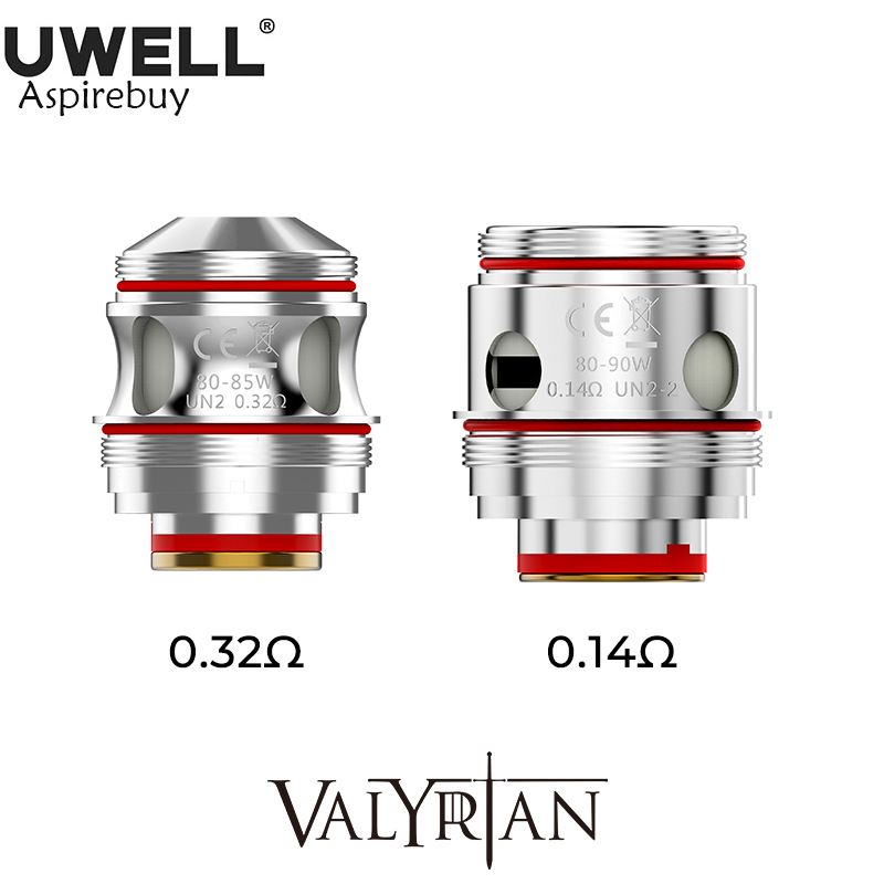 

Uwell Valyrian III Coil UN2 Single Meshed-H 0.32ohm/FeCrAI Dual Mesh 0.14ohm UN2-2 Vaporizer For Valyrian-3 Kit 2pcs/Pack Vape Authetnic