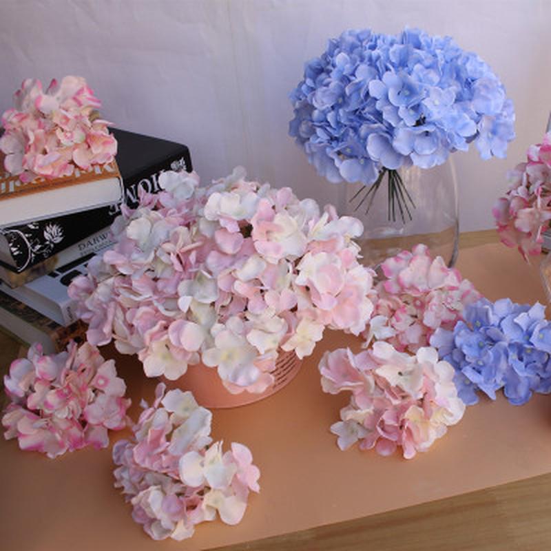 

Simulation artificial hydrangea suitable for wedding bouquet home living room bedroom dining table festive atmosphere decoration, Red