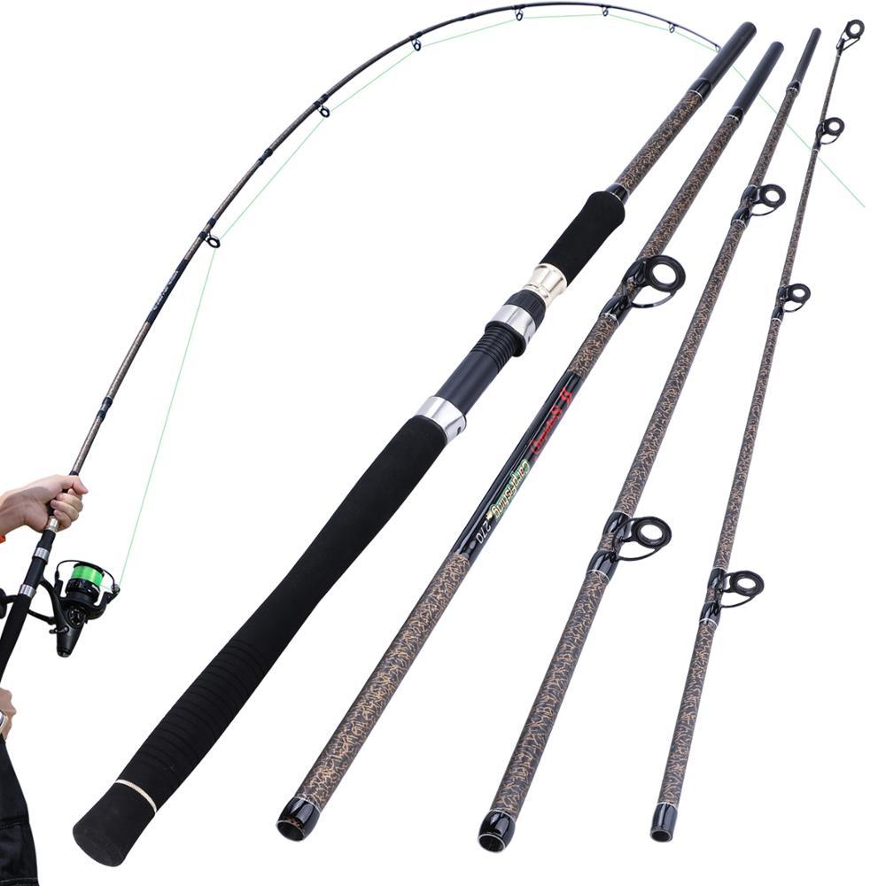 

Sougayilang 2.7M 4 Section Fishing Rod Ultralight Weight Spinning Fishing Rod Carbon Fiber Carp Feeder Fishing Rod Tackle Pesca J1210