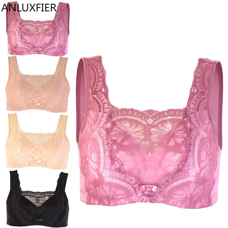 

X9006 Silicone Breast Prosthesis Bra Postoperative Fake Breast Bra Fake Underwear Large Size Female, Black