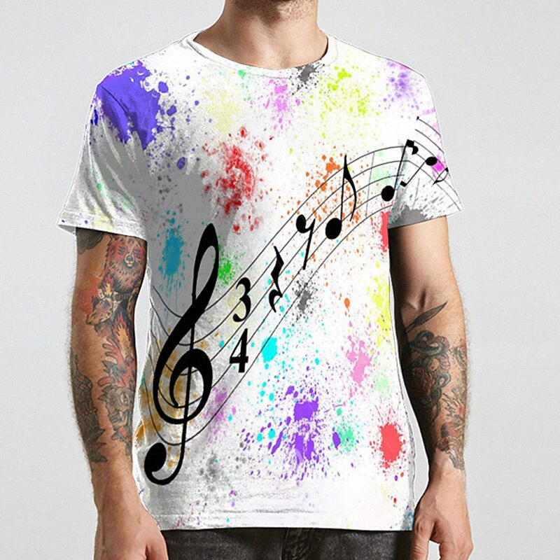T-shirt Unisexe Tee T-shirt 3D Symbole d'impression 3D Imprimés graphiques PLUS Taille Cou rond Casual Imprimé quotidien à manches courtes Mode D