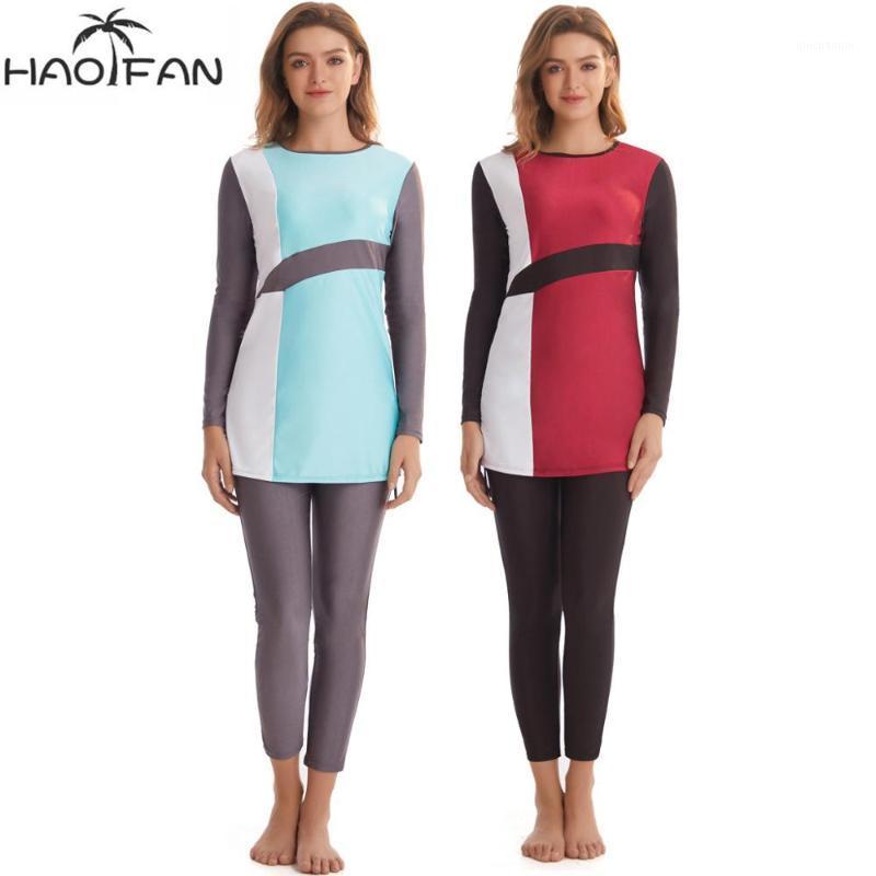 

2020 Muslim Swimwear Burkini Islam Swimsuit Bikini Beachwear Modest Swimwear Plus Size Islamic Swimsuit Maillot Islamique Burkin1