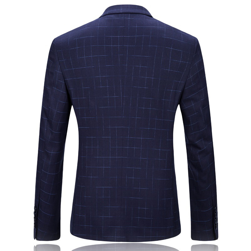 

2021 Male Single Blazer Classic Trellis Business Men's Suit LZ1X
