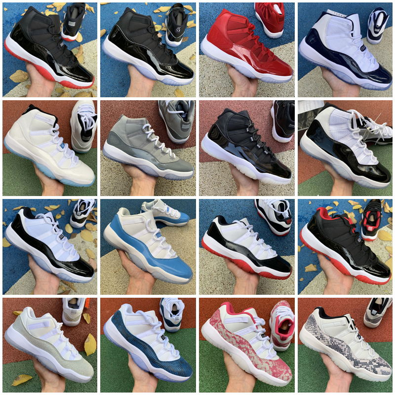 

2021 New 25th Anniversary 11 XI Men Basketball Shoes Fire Red Sneakers Bred 11s Gamma Blue Concord Space Jam Black Cat White Cement UNC, As photo 28