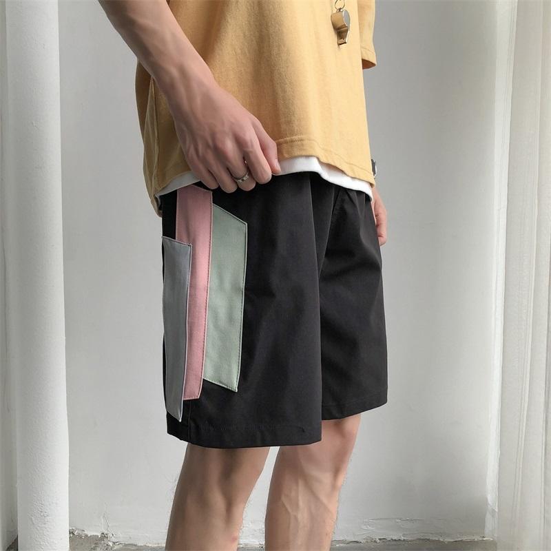 

2020 Spring And Summer The New Listing Chinese Style Wild High Quality Male Youth Super Fire Cotton Sports Harajuku CasualShorts, Black