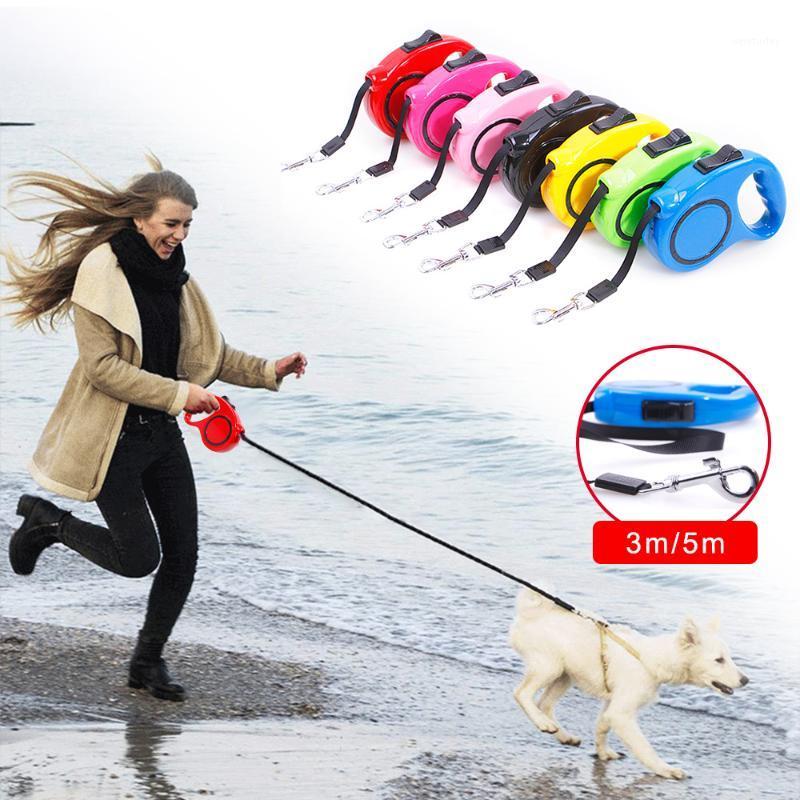 

3meters/5meters Long Retractable Dog Durable Dog Lead Extending Puppy Walking Running Leads For Small Medium Dogs Pet Supplies1