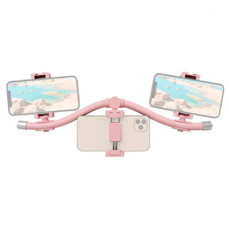 

Multifunctional Flexible Live Streaming Bracket Smartphone Ring Light Stand with 3pcs Phone Holders photography accessories1