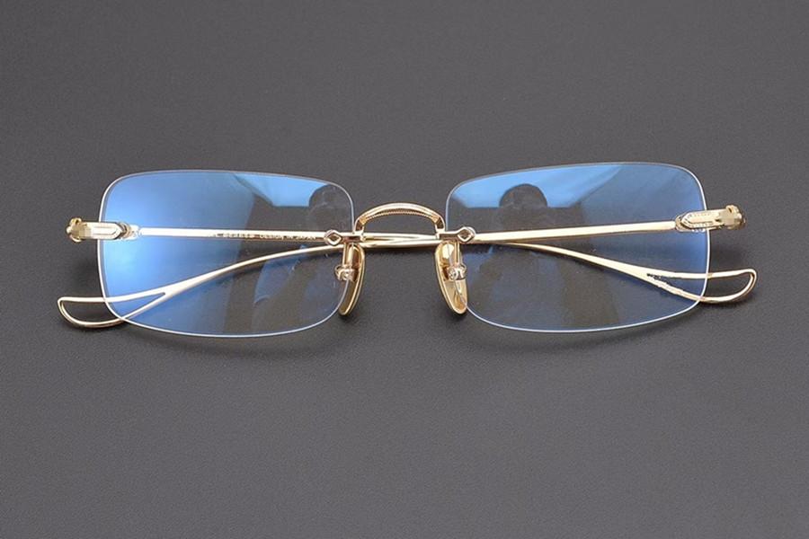 

New CH Retro-vintage Designed Glasses Frame for Unisex 55-20-145 Lightweight Titanium Rectangular Business Rimless for RX original box