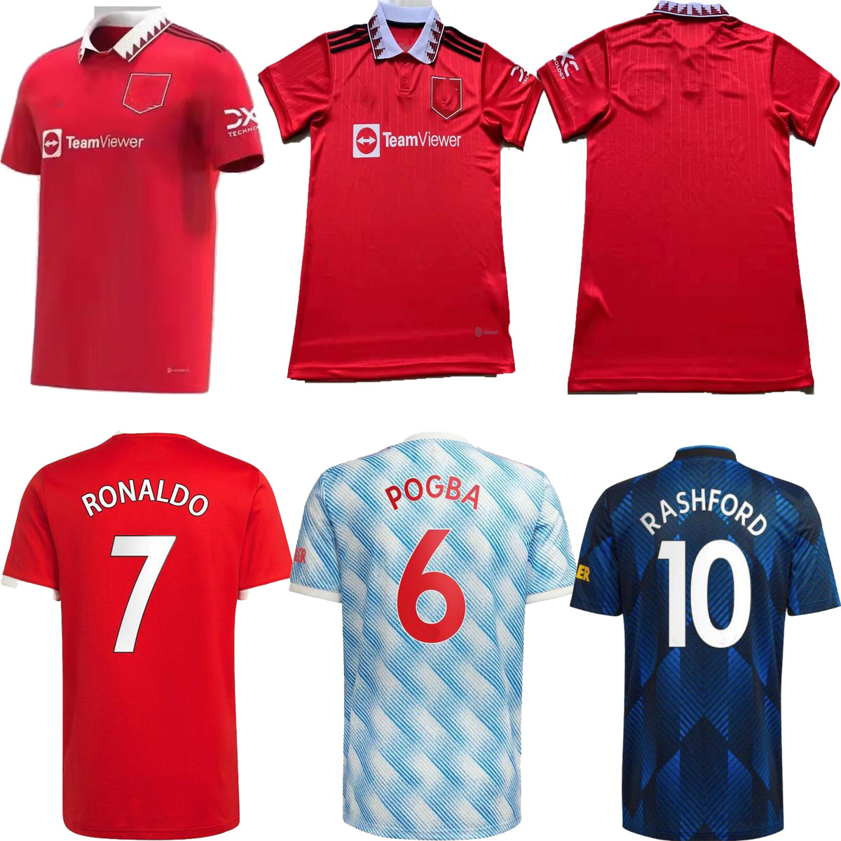 

21 22 23 SANCHO Soccer Jerseys home and away 3th 2021 2022 2023 Ronaldo GREENWOOD #18 B.FERNANDES Men football Shirt Manchester RASHFORD POGBA Uniform+patch