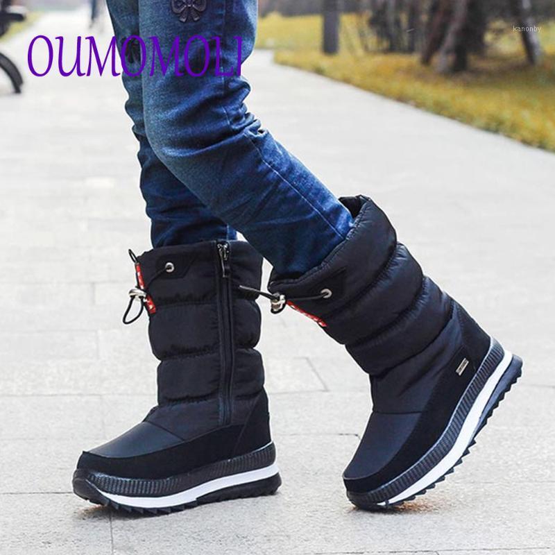 

Winter Platform Women Boots woman Rubber anti-slip Snow Boots Shoes for womae Waterproof Warm Winter Shoes Botas *111, Black