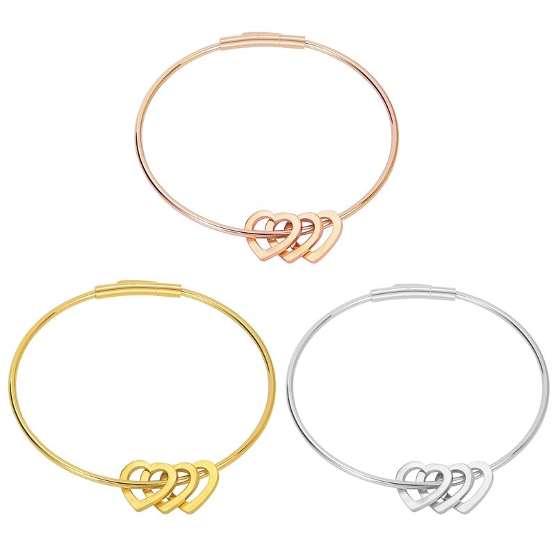 

Bangle Love Heart Bracelet Women's Charm Bracelets Link In My For Women Teen Girls Jewelry D5QB