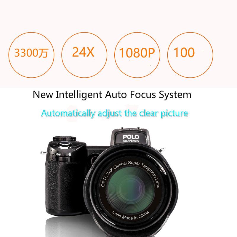 

2020 HD PROTAX POLO D7100 Digital Camera 33Million Pixel Auto Focus Professional SLR Video Camera 24X Optical Zoom Three Lens