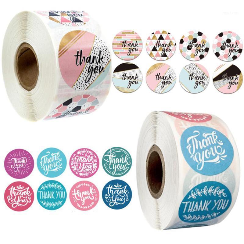 

500pcs Thank You Stickers Round Adhesive Labels for Sealing Handmade Goods Envelope Gift Bag Decoration Stickers1