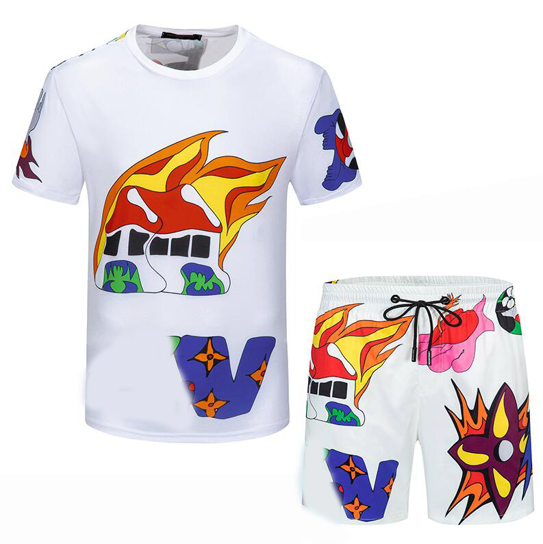 

free delivery Summer Mens Designers Tracksuits Jogging Suit Men Tracksuit Pullover Running Sweatshirt Man Short Sleeve Pants Fashion sweat track suits -3XL#0958