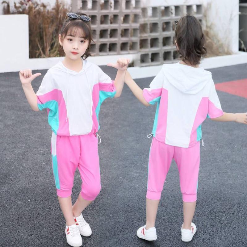 

2 Colors Girls Clothing Set Summer Toddler Girl T-shirt Tops + Shorts Casual Girls Suit New Sale For Kids Girl Clothes Outfits1, 01