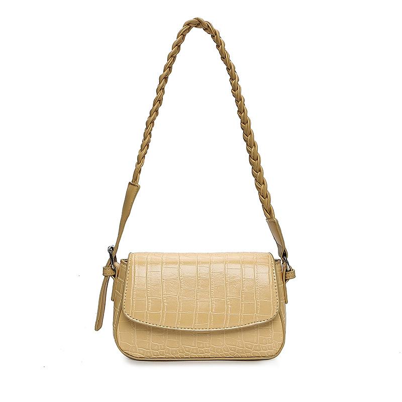 

New style women's bag casual one shoulder small square bag handbag, Black