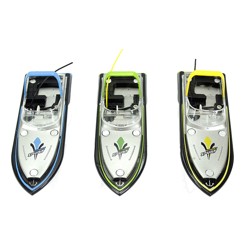 

Lovely Super 13cm Radio Control Mini RC Boat Dual Motor 4 Channels speech boat 777-218, Blue