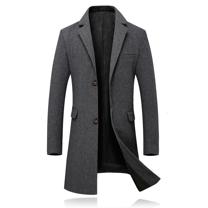 

2021 New Coats Men Long Autumn Blunder Mans Smart Gross Wool Slim Fit -3xl Superior Coat Quality X1BG, Burgundy.