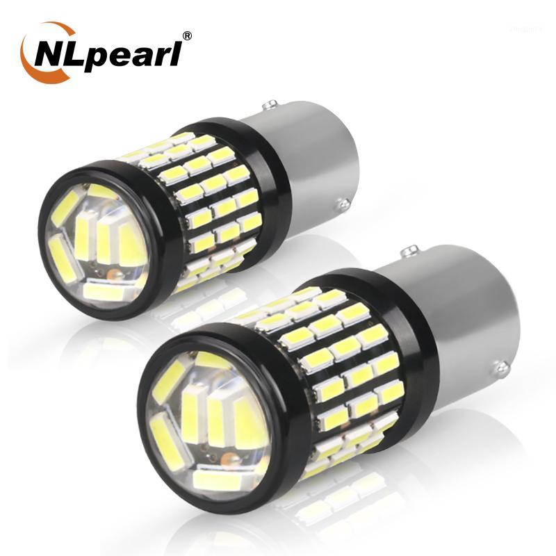 

NLpearl 2x Signal Lamp 1157 Bay15d Led Bulb 12V 4014SMD P21w LED 1156 Ba15s Bau15s Auto Reverse Brake Light Turn Signal Light1, As pic