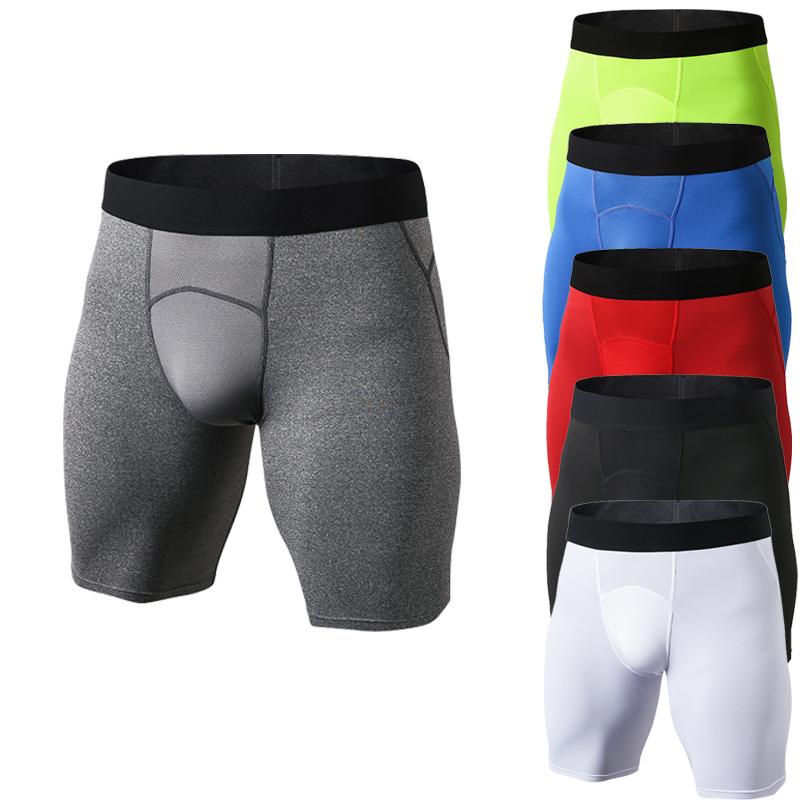 

Men's Compression Sport Gym Shorts Mens Sports Fitness Shorts Quick Drying Sports Jogging Gym Pants Running Training Bottoms, White