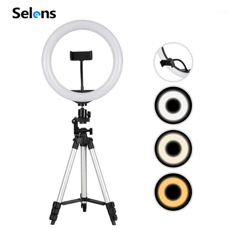 

Selens 26cm Photographic Lighting Dimmable LED Selfie Ring Light With Tripod Ring Lamp For YouTube Makeup Video Live Studio1