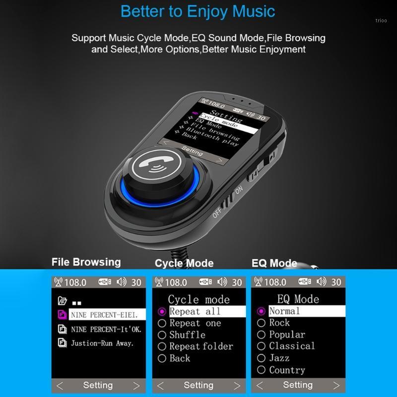 

5.0 Car FM Transmitter MP3 Player Hands Free Radio Adapter USB Charger X3UD1