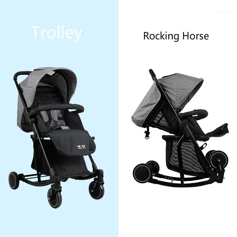 

Multifunction Baby Stroller and Rocking Horse Portable Lightweight Newborn Carriage Infant Four Wheels Foldable Travel Pram1