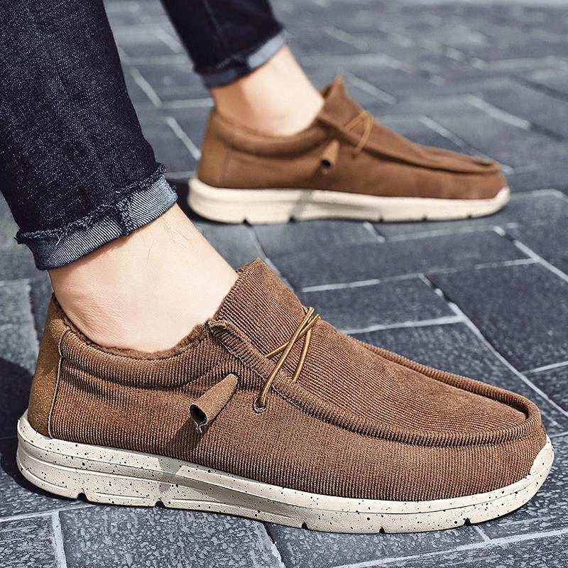 

Winter Men Shoes plush Thick Bottom Fashion Mens Casual Shoes Warm Fur Non-Slip Outdoor Walking Sneakers for Men snow shoes #PQ6r