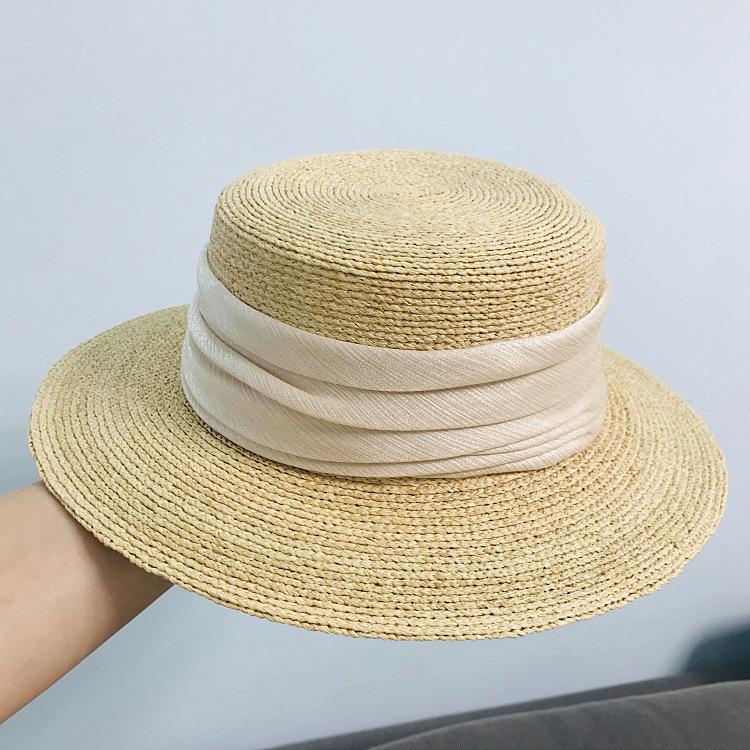 

Wide Brim Hats 2021 In Raffia Handmade Summer Sun Hat Beach For Women, Tb19-1