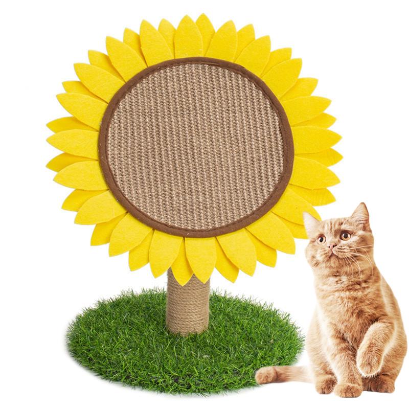 

Sisal Lovely Sunflower Shape Cat DIY Cats Scratching Post Toys Making Desk Legs Binding For Cat Sharpen Claw Interactive Toy