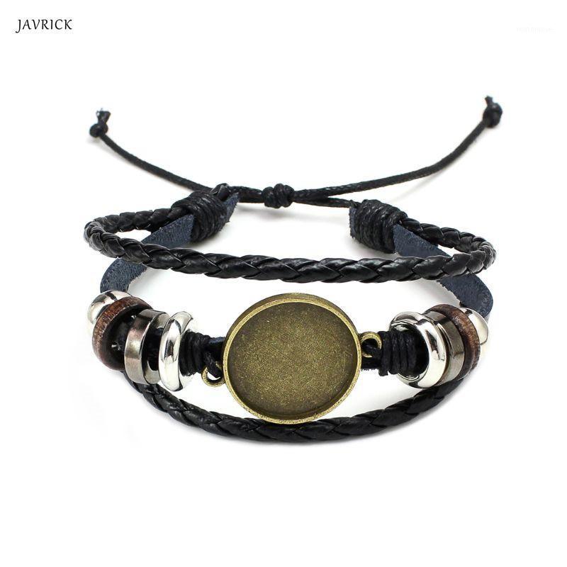 

20MM Round Photo Glass Cabochon Bracelet Setting Base Bezel Tray Jewelry Making Women Fashion Jewelry N1
